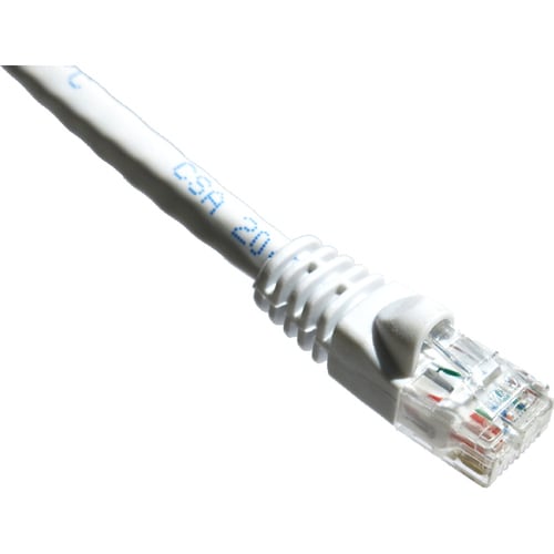 Câble de raccordement Axiom Memory Axiom 5 pieds CAT6 UTP 550 MHz avec gaine moulée anti-accroc (blanc)