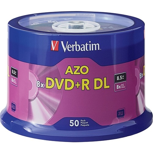 DVD enregistrable Verbatim - DVD+R DL - 8x - 8,50 Go - 50