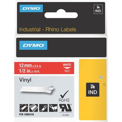 1/2IN 12MM RED VINYL .