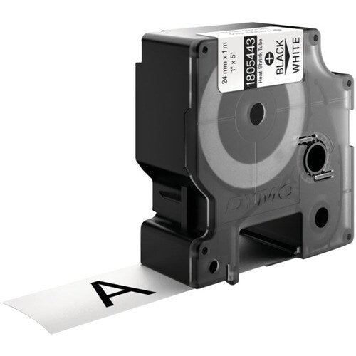 Dymo Black on White Wire and Cable Label - 15/16" Width x 59