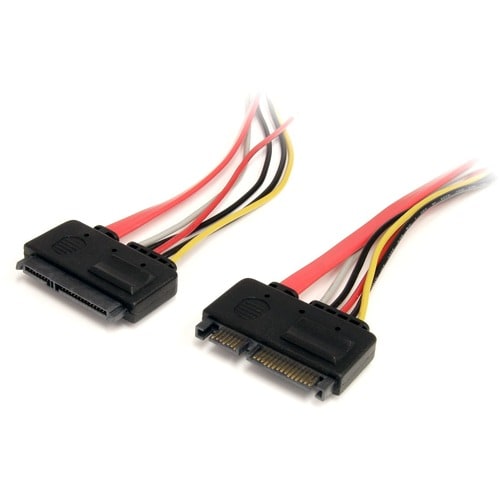 StarTech.com 12in 22 Pin SATA Power and Data Extension Cable - Extend