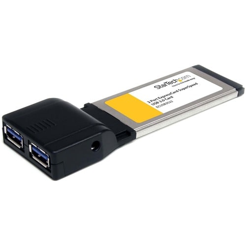 Adaptador de tarjeta ExpressCard SuperSpeed ​​USB 3.0 de 2 puertos con compatibilidad UASP de StarTech.com (5 Gbps)
