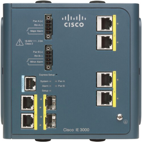 CISCO IE 3000 SWITCH 4 10/100+2 T/SFP REMANUFACTURED