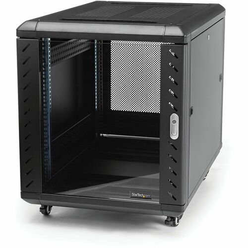 StarTech.com 4-Post 12U Server Rack Cabinet, 19" Data Rack Cabinet for