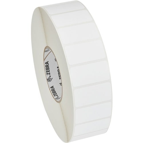 Zebra 4000T Thermal Label - 2\" (50.80 mm) Width x 1\" (25.40 mm) Length - Perma