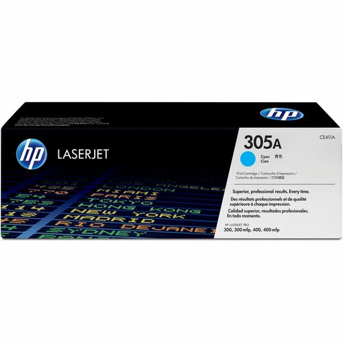 Cartucho de tóner láser de rendimiento estándar original HP 305A (CE411A)