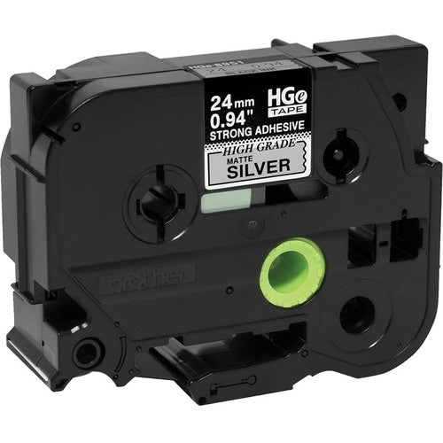 Ruban adhésif extra-fort Brother HGES9515PK noir sur argent mat - 15