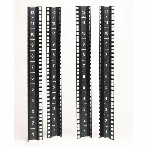 APC by Schneider Electric NetShelter CX Mounting Rail Kit for Server - Black  - 1 Each