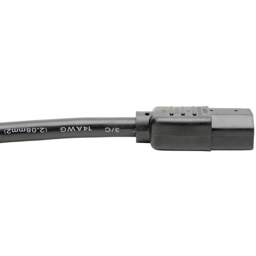 Câble d'extension de cordon d'alimentation Tripp Lite 18 pouces C14 à C13 robuste 15 A 1