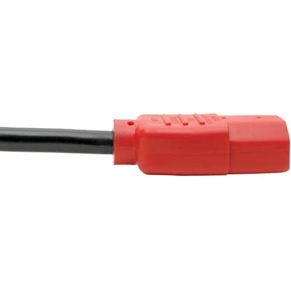 Tripp Lite 4ft Computer Power Cord Extension Cable C14 to C13 Red 10A