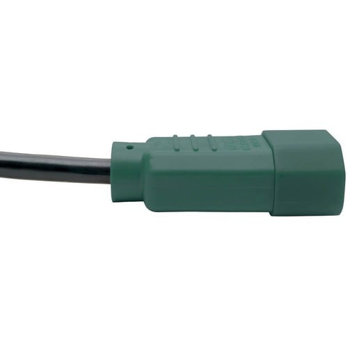 Câble d'extension d'alimentation pour ordinateur Tripp Lite 4 pieds C14 vers C13 Vert 10