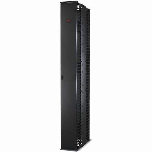 APC by Schneider Electric Vertical Cable Manager - Cable Manager - Black - Plastic