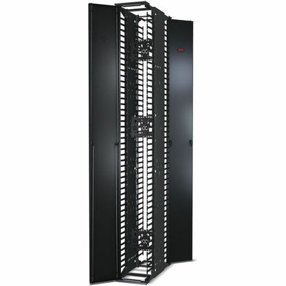 APC by Schneider Electric Vertical Cable Manager - Cable Manager - Black - Plastic
