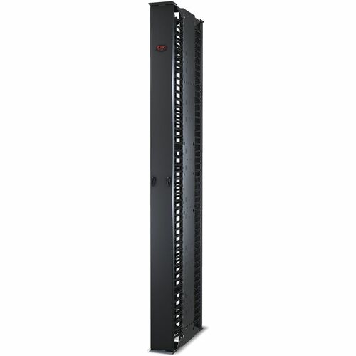 Organizador de cables APC by Schneider Electric - Organizador de cables - Negro - Altura de rack 1U - 1 paquete