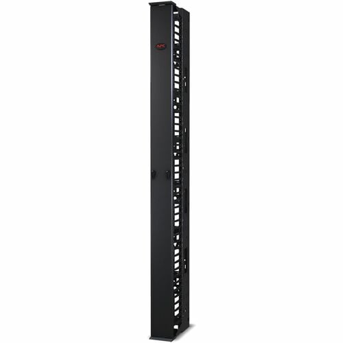 APC by Schneider Electric Cable Manager - Cable Manager - Black - 0U Rack Height - 1 Pack