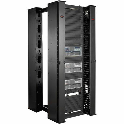 APC by Schneider Electric Cable Manager - Cable Manager - Black - 0U Rack Height - 1 Pack