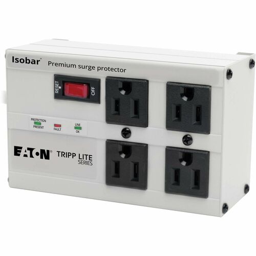 Tripp Lite Isobar 4 Outlet 120V Surge Suppressor - 4 x NEMA 5-15R - 1.