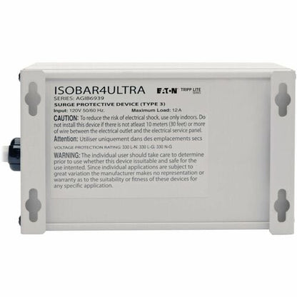 Tripp Lite Isobar 4 Outlet 120V Surge Suppressor - 4 x NEMA 5-15R - 1.