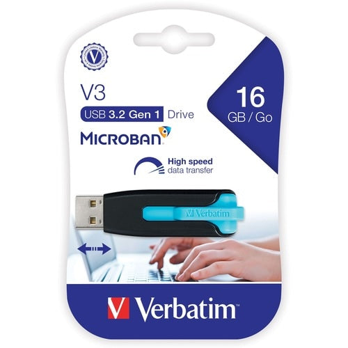 16GB STORE N GO V3 USB 3.0 MULTI 10 FLASH DRIVE BLUE