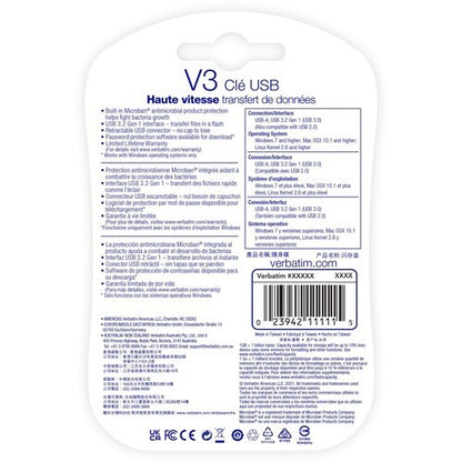 16GB STORE N GO V3 USB 3.0 MULTI 10 FLASH DRIVE BLUE