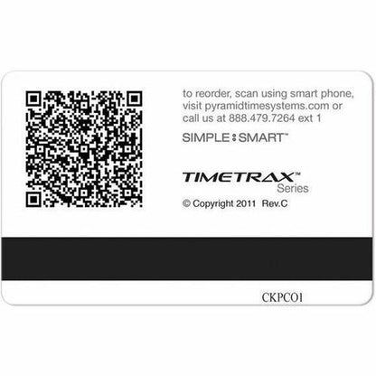 Cartes magnétiques pour employés Pyramid - 92,08 mm x 5,4 cm