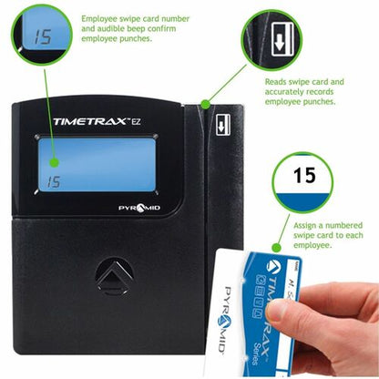 Pyramid Time Systems TimeTrax EZ Swipe Système de pointage Ethernet - Magnetic St