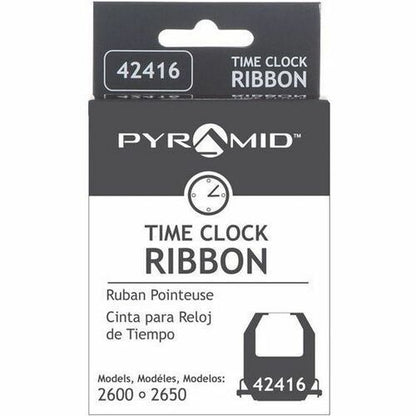 Pyramid Time Systems Ribbon Cartridge - Dot Matrix - Jet Black - 1 Each