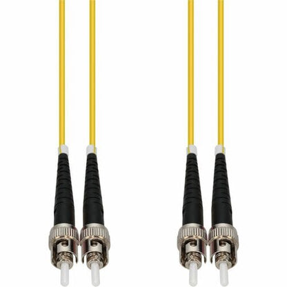 Cable de conexión de fibra monomodo (SMF) dúplex ST/ST OS1 amarillo de 5 m - Fiber Opt