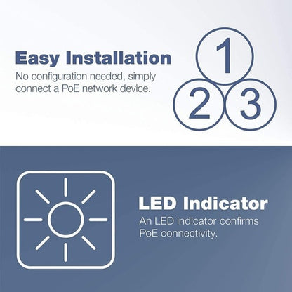 Inyector Gigabit Power over Ethernet de TRENDnet, velocidades Gigabit dúplex completo