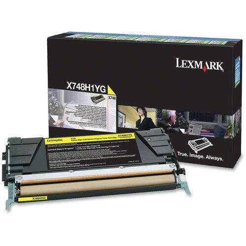 CARTOUCHE DE TONER PGM JAUNE À HAUTE CAPACITÉ POUR X748 10K