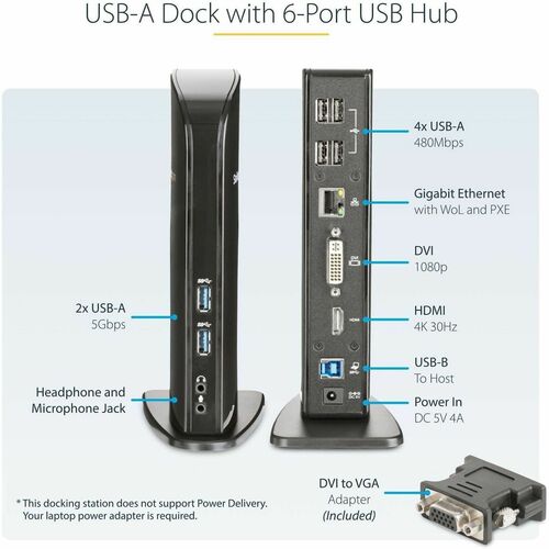 StarTech.com Dual Monitor USB 3.0 Laptop Docking S