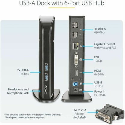 StarTech.com Dual Monitor USB 3.0 Laptop Docking S