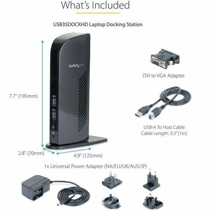 StarTech.com Dual Monitor USB 3.0 Laptop Docking S