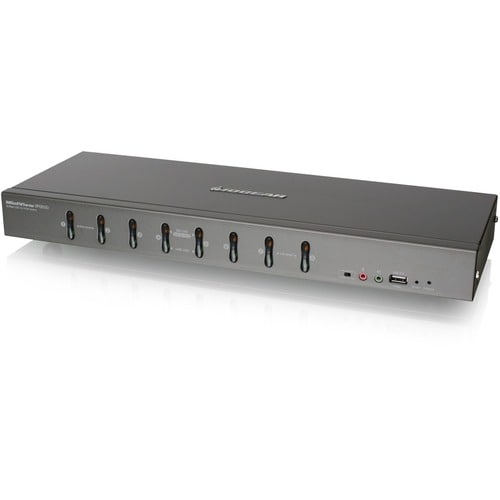 Commutateur KVM 8 ports USB DVI VGA GCS1108 conforme à la norme TAA