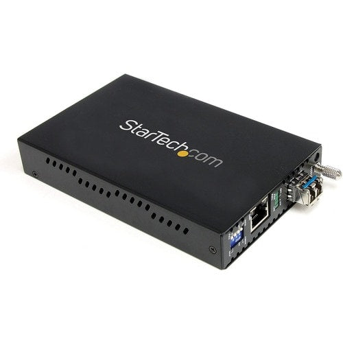 StarTech.com Convertidor de medios de fibra óptica monomodo Gigabit de 1000 Mbps LC 40 km