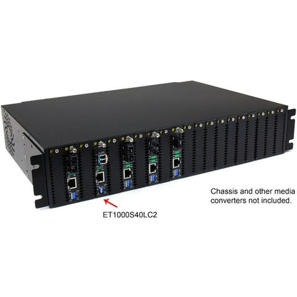 StarTech.com Convertidor de medios de fibra óptica monomodo Gigabit de 1000 Mbps LC 40 km