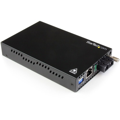 StarTech.com Convertidor de medios de fibra óptica monomodo Gigabit Ethernet SC 40 km - 1000 Mbps