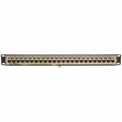 Tripp Lite 24-Port Shielded Cat6 Patch Panel Feed Through Rackmount RJ45 1URM TA