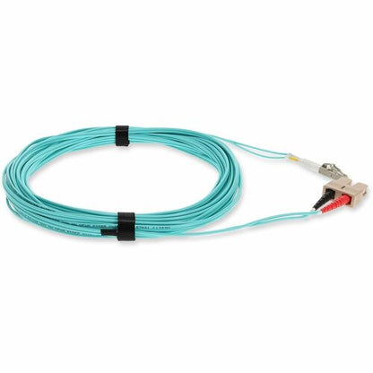 AddOn 5m Laser-Optimized Multi-Mode fiber (LOMM) Duplex SC/LC OM3 Aqua Patch Cab