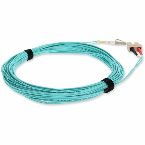 AddOn 5m Laser-Optimized Multi-Mode fiber (LOMM) Duplex SC/LC OM3 Aqua Patch Cab