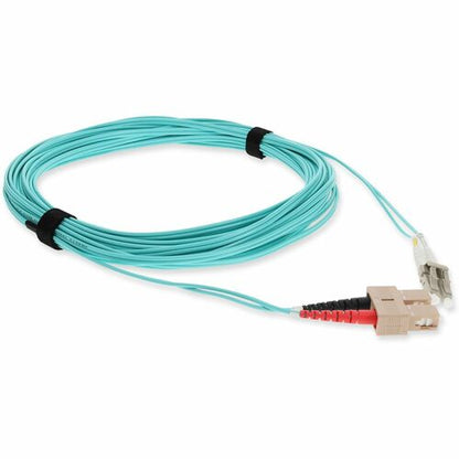 AddOn 7m Laser-Optimized Multi-Mode fiber (LOMM) Duplex SC/LC OM3 Aqua Patch Cab