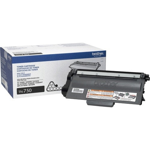 Cartouche de toner d'origine Brother TN750 - Laser - Haut rendement