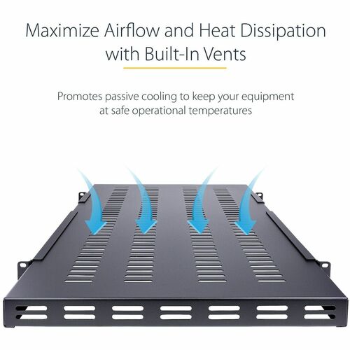 StarTech.com Support de montage 1U à 4 montants, 49,5 à 96 cm, profondeur de montage réglable, ventilé, R
