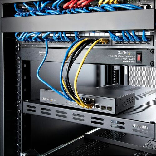 StarTech.com Support de montage 1U à 4 montants, 49,5 à 96 cm, profondeur de montage réglable, ventilé, R