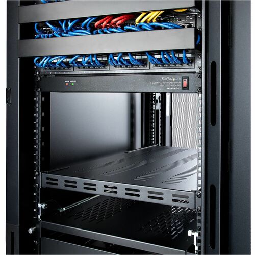 StarTech.com Support de montage 1U à 4 montants, 49,5 à 96 cm, profondeur de montage réglable, ventilé, R