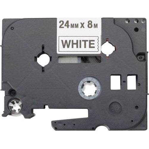 Ruban d'étiquettes Brother noir sur blanc - Largeur 23,88 mm (15/16 po) - Transfert thermique