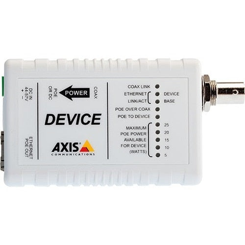 Dispositivo PoE+ sobre cable coaxial AXIS T8642