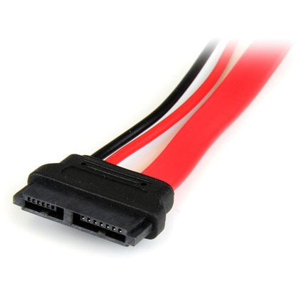 ADAPTADOR SATA A SATA F/M DELGADO DE 6 PULGADAS CON ALIMENTACIÓN