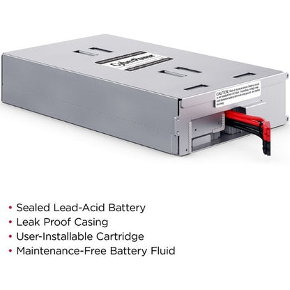 Cyber Power CyberPower RB1270X4B UPS Replacement Battery Cartridge - 7