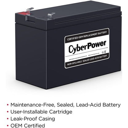 Cyber Power CyberPower RB1280 UPS Replacement Battery Cartridge - 7200